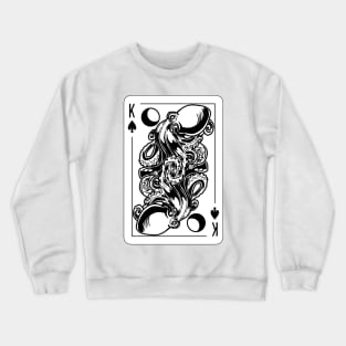 The king of the sea card Crewneck Sweatshirt